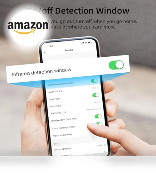 WiFi Home Alarm System with PIR Motion Sensor — Smart Home Security, CPVAN