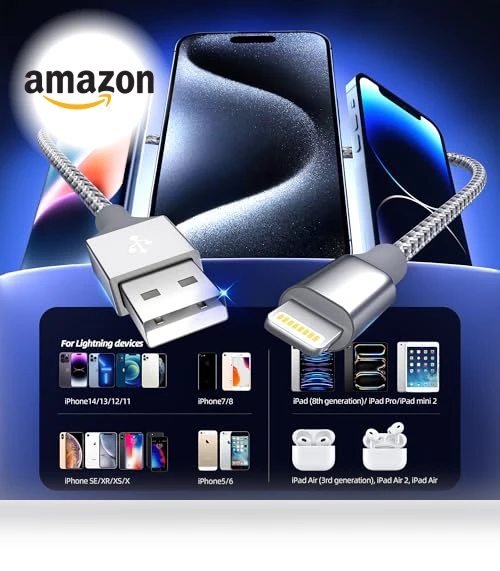 3-Pack 10FT Lightning Cable — Lightning, Bkayp