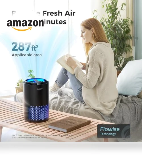 Air Purifier for Bedroom and Home — HEPA Air Purifiers, AROEVE