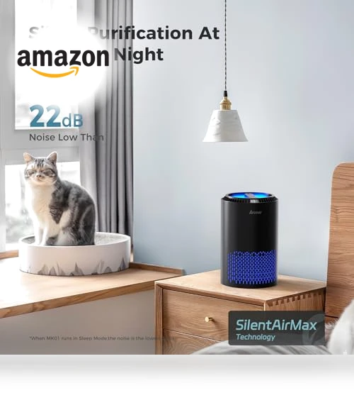 Air Purifier for Bedroom and Home — HEPA Air Purifiers, AROEVE