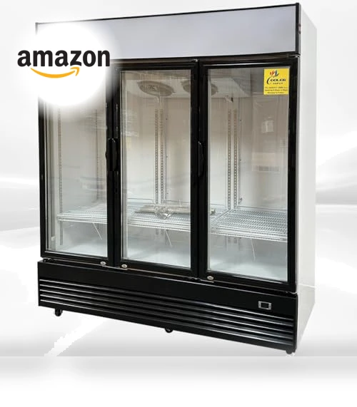 Commercial Refrigerator Glass 3-door Swing Merchandiser Beverage Display Cooler — Drink Coolers, cooler depot