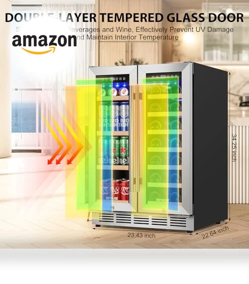 Dual Zone Wine and Beverage Refrigerator — Drink Coolers, ORYMUSE