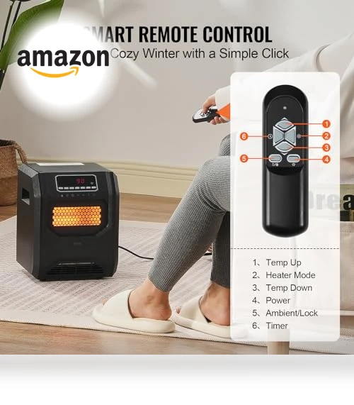 Infrared Heater — Portable Heating Solutions, VEVOR