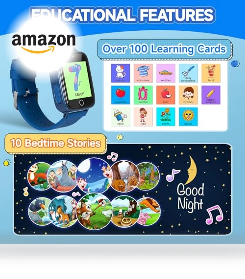 Kids Smart Watch with Games and Camera — Educational Timepieces, ZUODUN