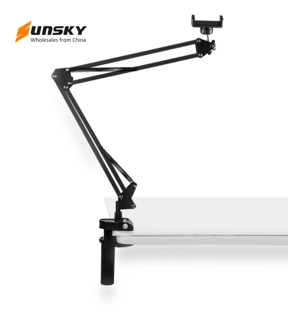Live Broadcast Desktop Articulating Arm Holder with Phone Clamp — Vehicle Phone Holders, PULUZ