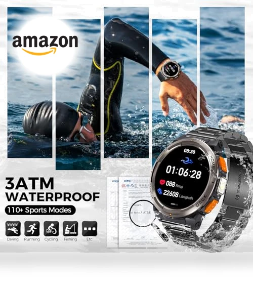 Military Smart Watch with Flashlight — Smartwatches, EIGIIS