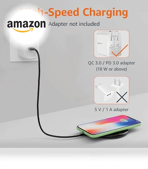 Qi Certified Wireless Phone Charger Pad — Chargers, Amazon Basics