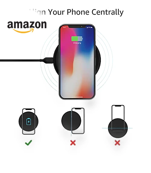 Qi Certified Wireless Phone Charger Pad — Chargers, Amazon Basics