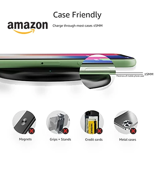 Qi Certified Wireless Phone Charger Pad — Chargers, Amazon Basics