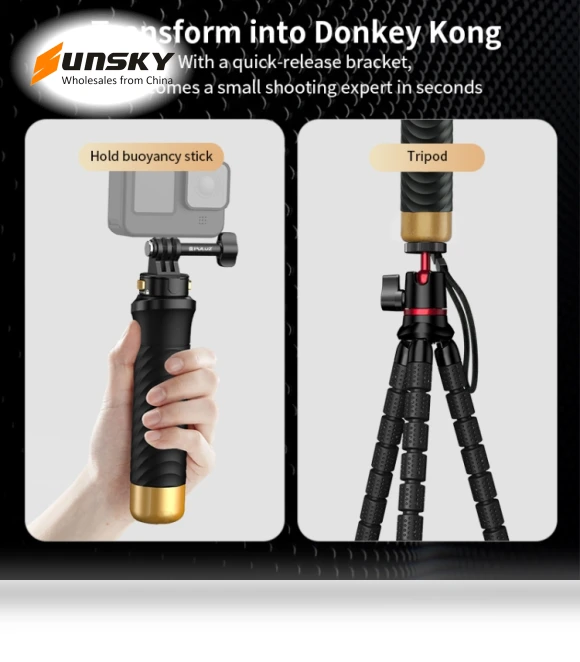 Quick Release Floating Handle Hand Grip — Action Cameras, PULUZ