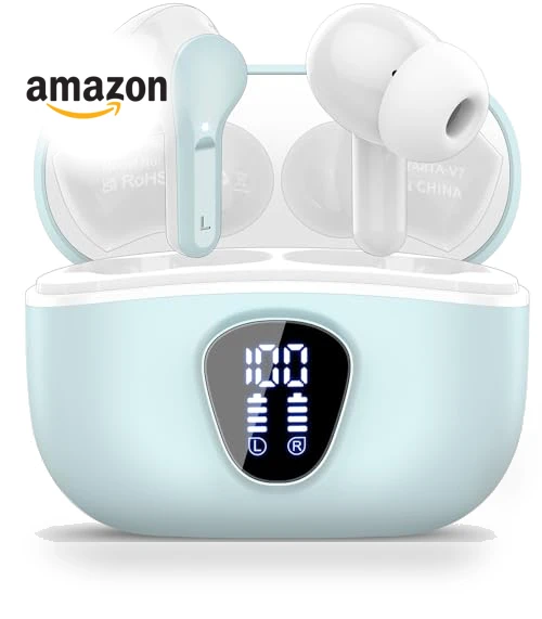 Wireless Earbuds with ENC Noise Cancelling Mic — Bluetooth Headsets, BESNOOW