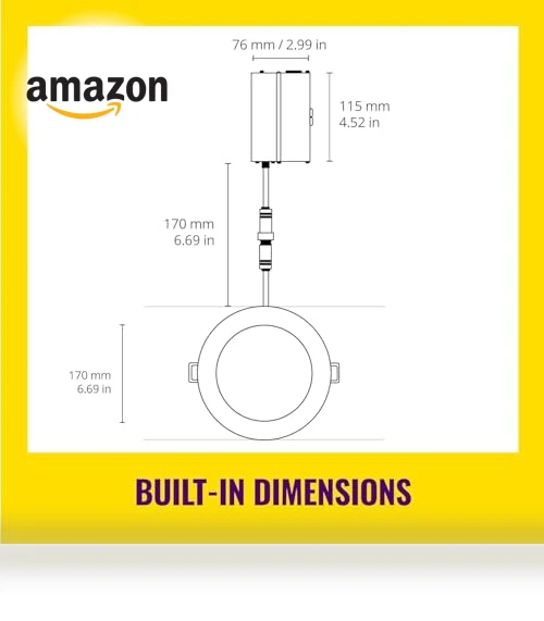 6-inch Slim Color Downlight — Smart Motion Sensors, WiZ Connected