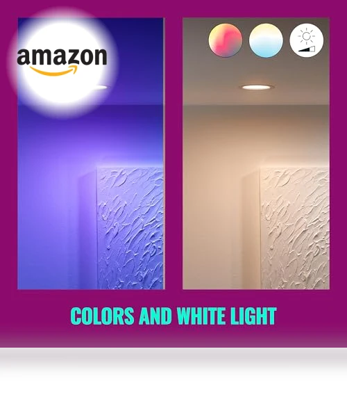 6-inch Slim Color Downlight — Smart Motion Sensors, WiZ Connected