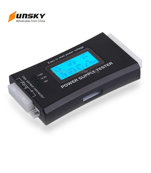 Digital LCD Display PC Computer Power Supply Tester — Battery Testing Tools