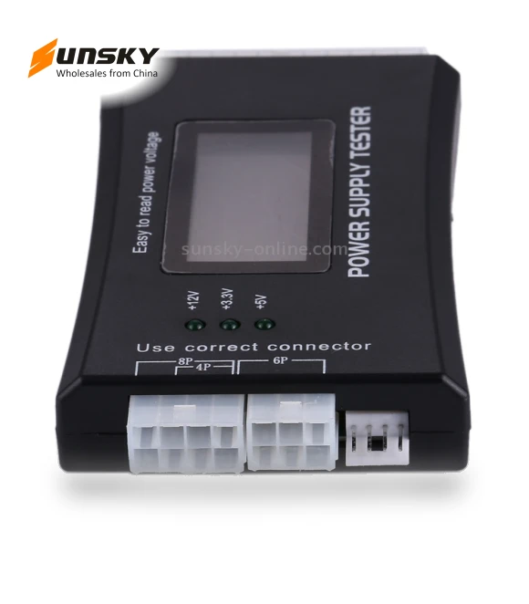 Digital LCD Display PC Computer Power Supply Tester — Battery Testing Tools