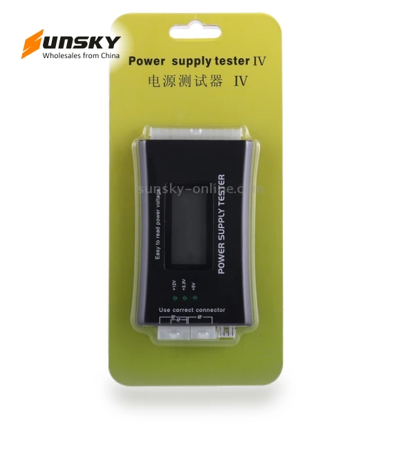 Digital LCD Display PC Computer Power Supply Tester — Battery Testing Tools