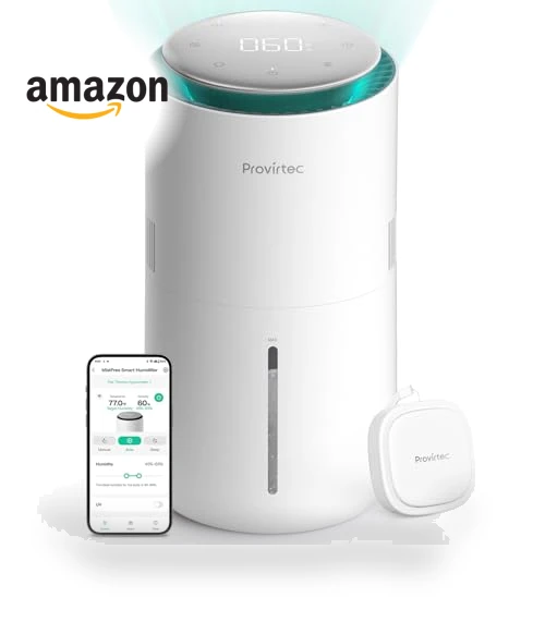 Smart Humidifier for Bedroom — Air Moisturizers, Provirtec