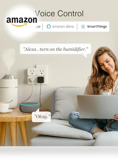 Smart Plug Outlet Extender — Multi-Outlets, GHome Smart