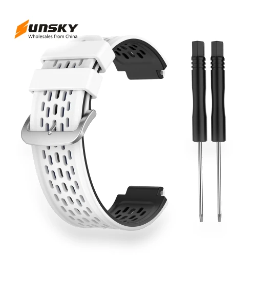 Two-color Silicone Watch Band — Bands, Garmin