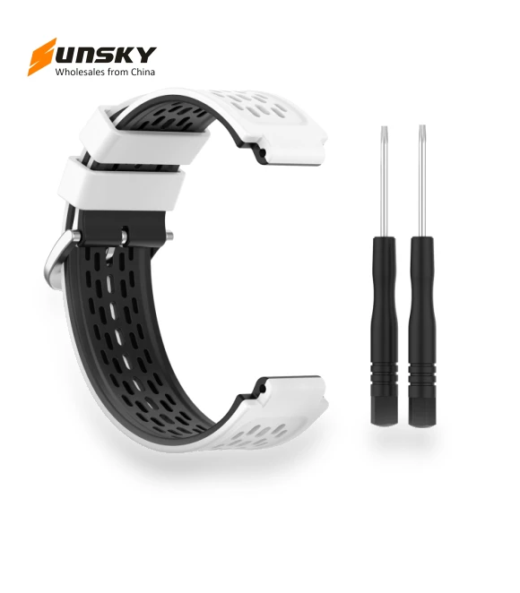 Two-color Silicone Watch Band — Bands, Garmin