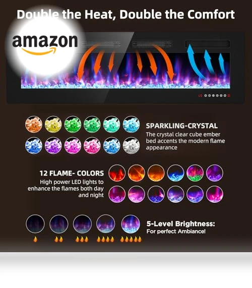 Ultra Thin Electric Fireplace — Electric Heating Solutions, BREEZEHEAT