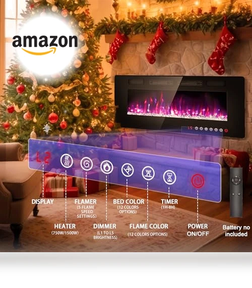 Ultra Thin Electric Fireplace — Electric Heating Solutions, BREEZEHEAT