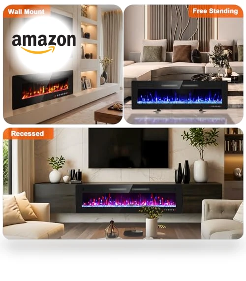 Ultra Thin Electric Fireplace — Electric Heating Solutions, BREEZEHEAT