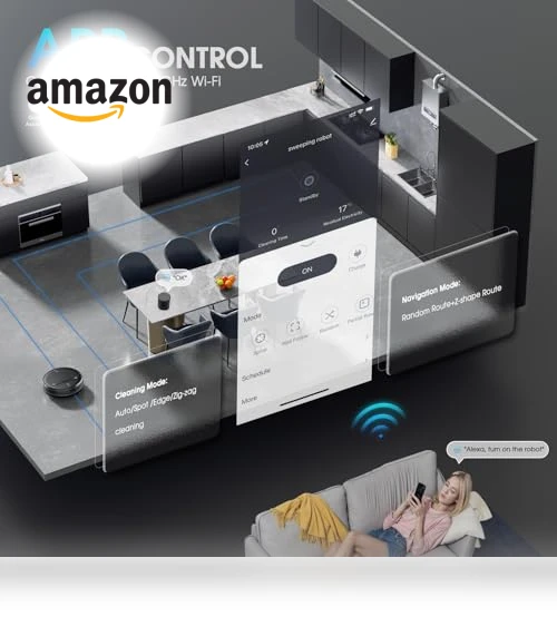 2-in-1 Robotic Vacuum and Mop Cleaner — Smart Cleaning Robots, SHELIKI