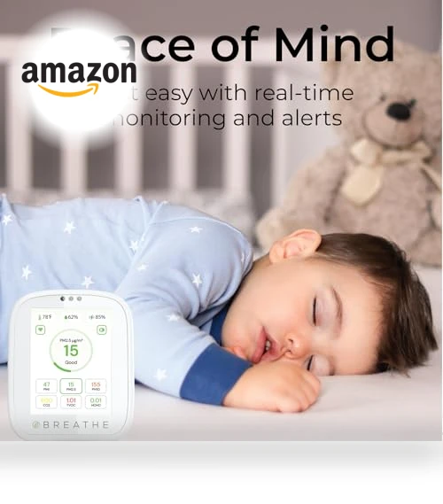 Airmonitor Plus: Smart Air Quality Monitor Indoor — Air Quality Monitors, BREATHE