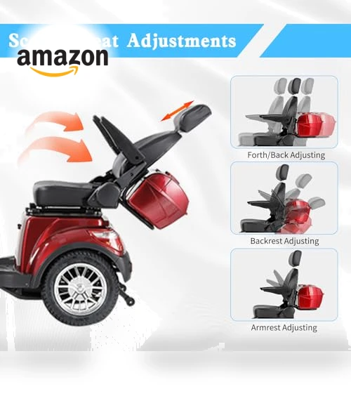 Heavy-Duty 4 Wheel Mobility Scooter — Mobility Scooters, Dvsripa