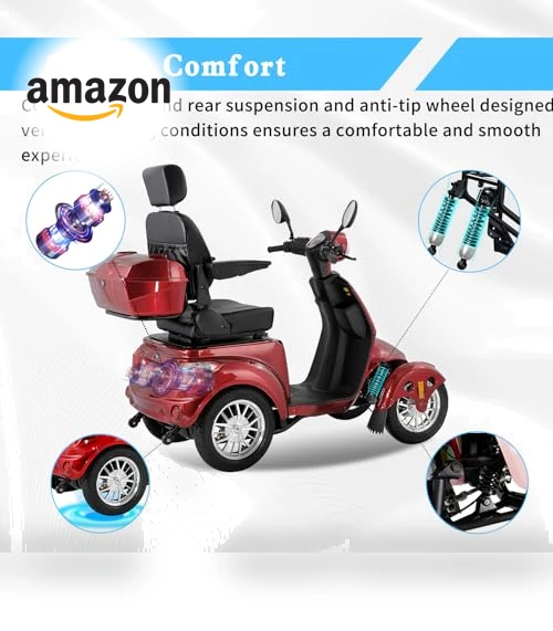 Heavy-Duty 4 Wheel Mobility Scooter — Mobility Scooters, Dvsripa