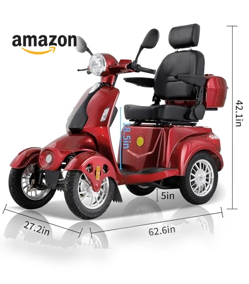 Heavy-Duty 4 Wheel Mobility Scooter — Mobility Scooters, Dvsripa