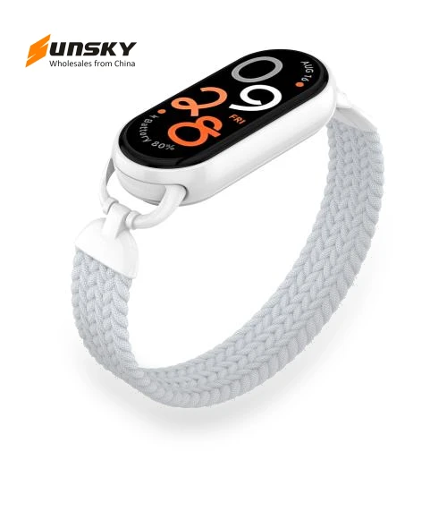 Metal Head Single Woven Nylon Watch Band — Smartwatch Straps, Xiaomi
