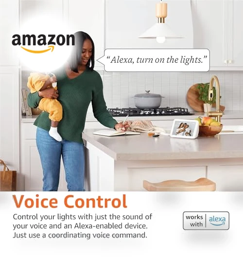Smart A19 LED Light Bulb — LED, Amazon Basics