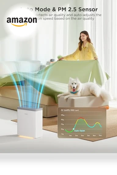 Smart Air Purifier for Large Home Rooms — HEPA Air Purifiers, GoveeLife