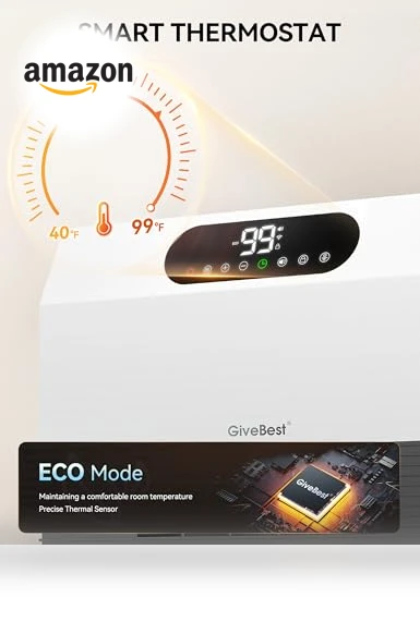 Smart Wall Heater — Portable Heating Solutions, GiveBest