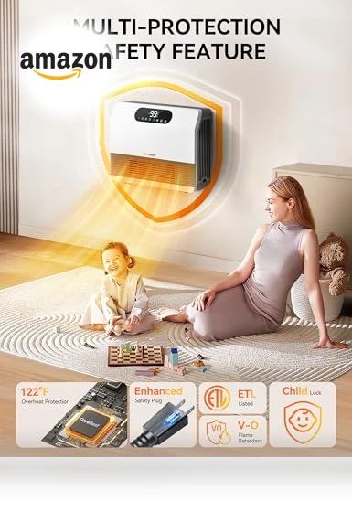 Smart Wall Heater — Portable Heating Solutions, GiveBest