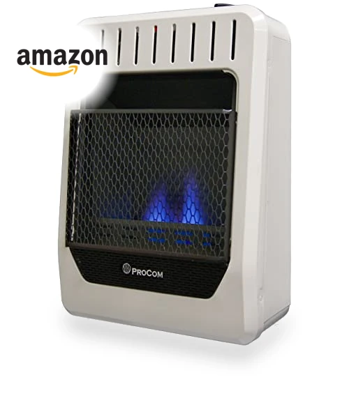 Blue Flame Space Heater with Thermostat Control — Portable Kerosene Heaters, ProCom