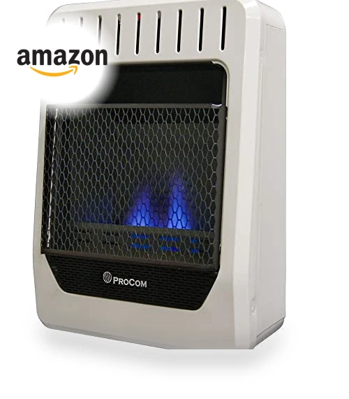Blue Flame Space Heater with Thermostat Control — Portable Kerosene Heaters, ProCom