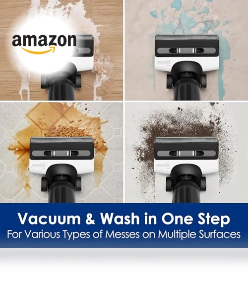 Cordless Wet Dry Vacuum Floor Cleaner Washer Mop All-in-One — Smart Cleaning Robots, Tineco