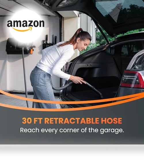 Grandstorm Retractable Vacuum Cleaner — Wet-Dry Vacuums, Giraffe Tools