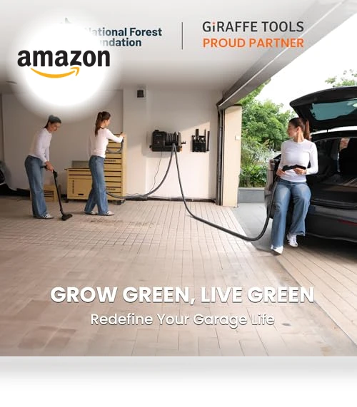 Grandstorm Retractable Vacuum Cleaner — Wet-Dry Vacuums, Giraffe Tools