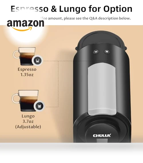 Mini Espresso Machine for Nespresso Original Capsules — Single-Cup Coffee Makers, CHULUX