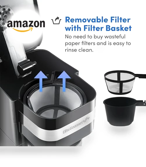 Personal Single-Serve Compact Coffee Maker — Single-Cup Coffee Makers, Elite Gourmet
