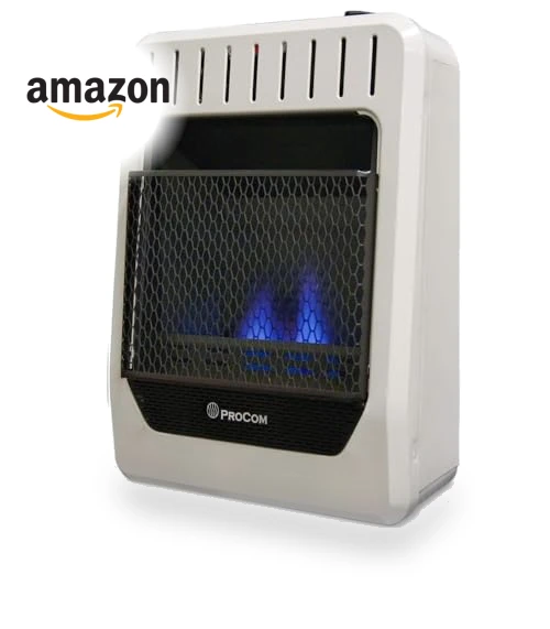Ventless Dual Fuel Blue Flame Space Heater — Portable Propane Heaters, ProCom