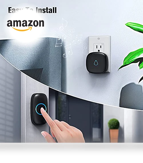 Wireless Doorbell with 3 Receivers 2 Push Buttons — Kits, SECRUI