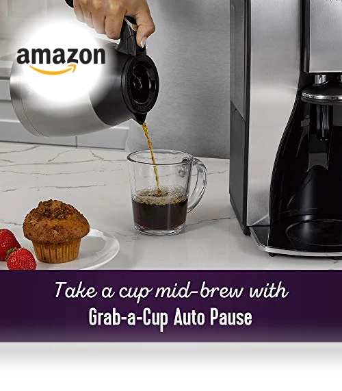 10-Cup Programmable Coffee Maker with Thermal Carafe — Electric Coffee Brewers, Mr. Coffee