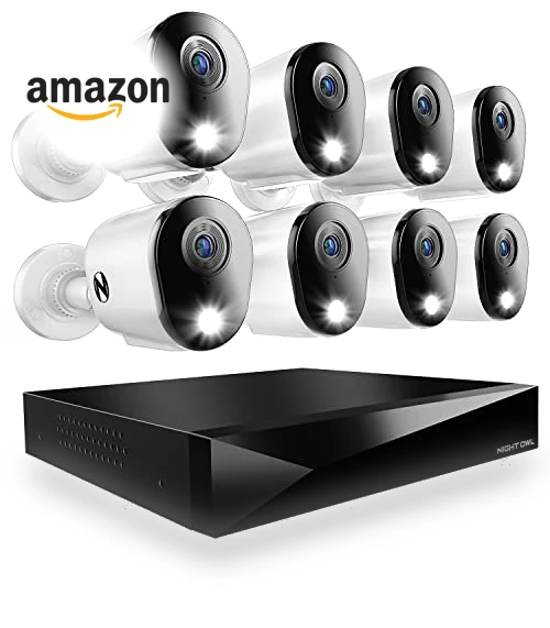 2-Way Audio 12 Channel DVR Video Home Security Camera System — Complete Surveillance Systems, Night Owl