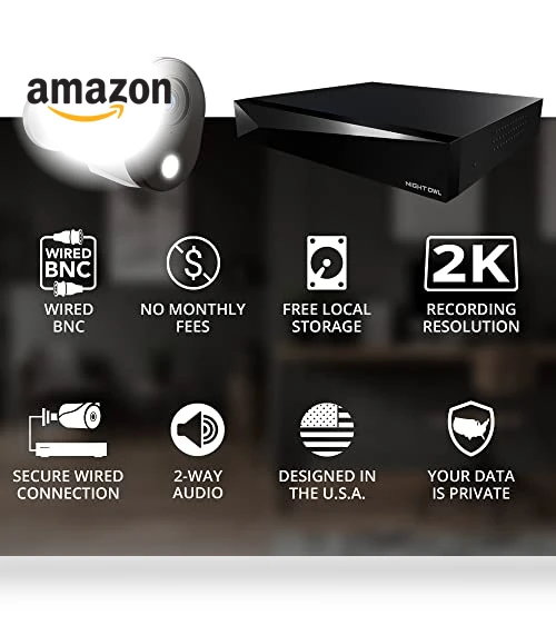 2-Way Audio 12 Channel DVR Video Home Security Camera System — Complete Surveillance Systems, Night Owl