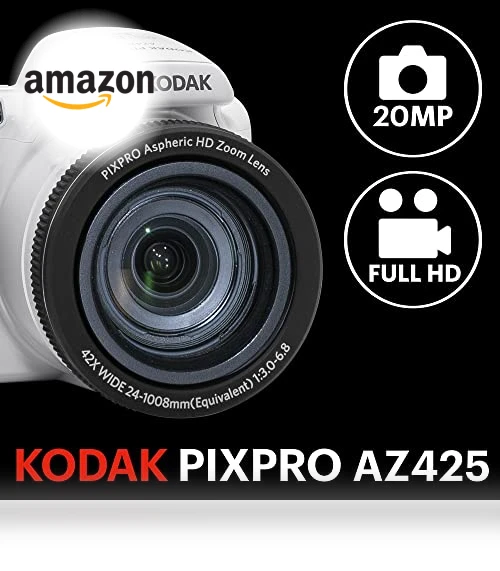 20MP Digital Camera with 42X Optical Zoom — Compact Digital Cameras, KODAK